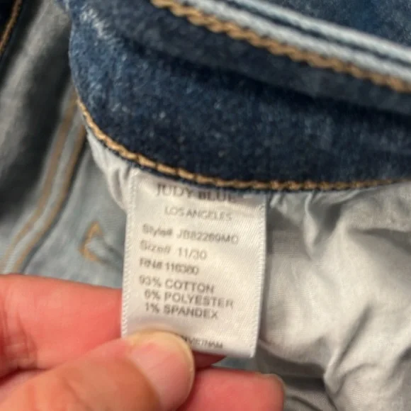 Judy Blue Distressed Ankle Jeans skinny fit Capri - Picture 10 of 10